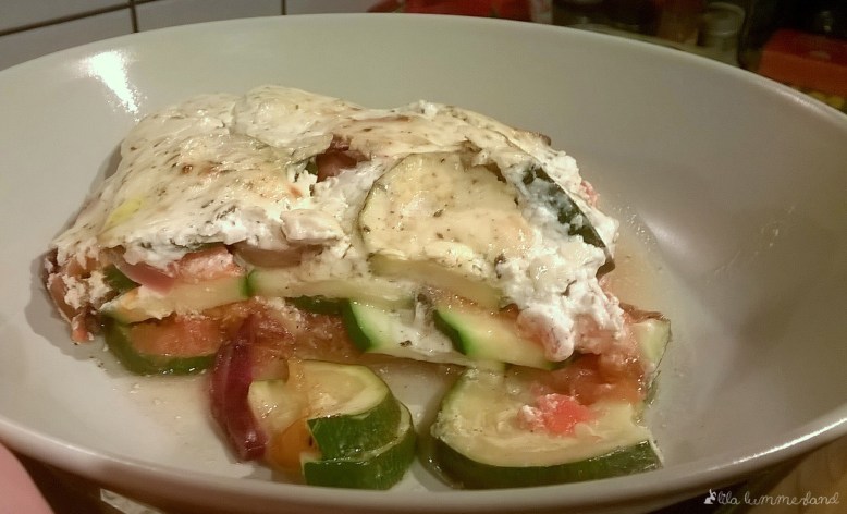 Den Auflauf habe ich nur auf Handyfotos festgehalten ;)